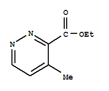 3-Pyridazinecarboxylicacid, 4-methyl-, ethyl ester结构式