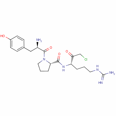 Structure of DTYR-PRO-ARG-CHLOROMETHYLKETONE