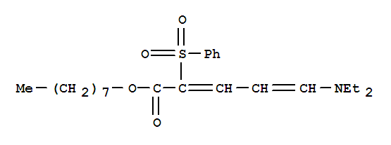 Structure of Octyl 5-N,N-diethylamino-2-phenylsulfonyl-2,4-pentadienoate