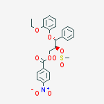(2RS,3RS)-3-(2-ETHOXYPHENOXY)-2-METHANESULFONYLOXY-1-(4-NITROBENZOYLOXY)-3-PHENYLPROPANE结构式