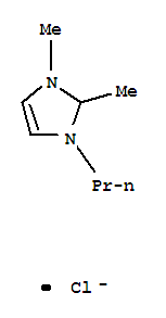 1,2-DIMETHYL-3-PROPYLIMIDAZOLIUM CHLORIDE结构式