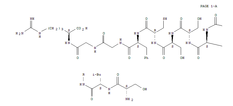 Structure of atrial natriuretic factor (1-11)