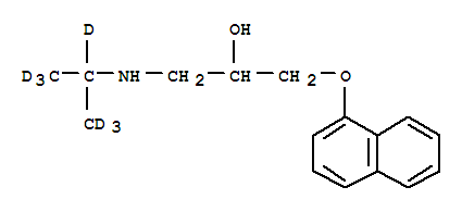 Structure of RAC PROPANOLOL-D7
