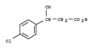 3-(4-CHLOROPHENYL)-3-CYANOPROPANOIC ACID结构式
