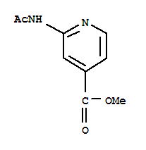 Structure of methyl 2-(acetylamino)pyridine-4-carboxylate