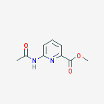 Structure of PICOLINIC ACID,6-ACETAMIDO-,METHYL ESTER