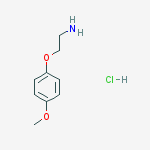 Structure of 2-(4-METHOXYPHENOXY)ETHYLAMINE HYDROCHLORIDE