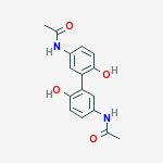 Structure of 2,2-dihydroxy-5,5-diacetyldiaminebiphenyl