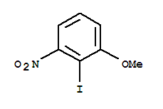 Structure of 2-iodo-1-methoxy-3-nitro-benzene