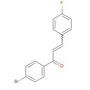 Structure of 2-Propen-1-one, 1-(4-bromophenyl)-3-(4-fluorophenyl)-