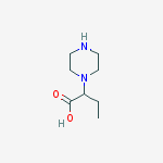 Structure of 2-PIPERAZIN-1-YLBUTANOIC ACID 95%