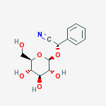 Structure of Benzeneacetonitrile, alpha-(beta-D-glucopyranosyloxy)-, (alphaS)-