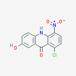 Chemical structure of 8-CHLORO-5-NITRO-ACRIDIN-2,9-DIOL