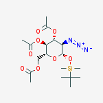 Structure of 1-O-T-BUTYLDIMETHYLSILYL 2-AZIDO-2-DEOX&