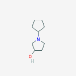 3-PYRROLIDIN-1-YL,1-CYCLOPENTYL-结构式