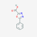 Structure of 5-phenyl-1,3,4-oxadiazole-2-carboxylic acid