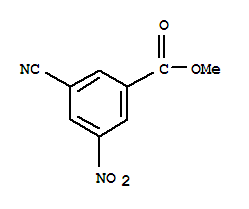 3-氰基-5-硝基苯甲酸甲酯结构式