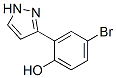 4-溴-2-(1H-吡唑-3-基)苯酚,98%结构式