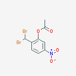 Structure of [2-(dibromomethyl)-5-nitrophenyl] acetate