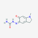 Structure of [(z)-(1-methyl-6-oxo-2,3-dihydroindol-5-ylidene)amino]urea