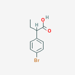 Structure of 2-(4-Bromophenyl)butanoic acid
