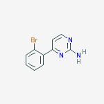 4-(2-BROMOPHENYL)PYRIMIDIN-2-AMINE结构式