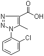 1-(2-氯苯基)-5-甲基-1H-[1,2,3]三唑-4-甲酸结构式
