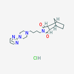 Structure of TANDOSPIRONE HCL