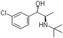 Structure of (R*,S*)-3-Chloro-alpha-[1-[(1,1-dimethylethyl)amino]ethyl]benzenemethanol