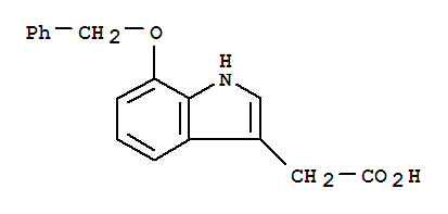 Structure of 7-(PHENYLMETHOXY)-1H-INDOLE-3-ACETIC ACID
