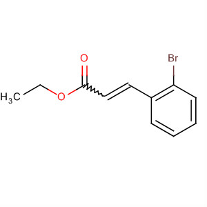 Structure of 2-Propenoic acid, 3-(2-bromophenyl)-, ethyl ester