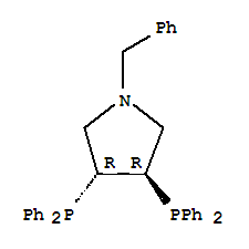 Structure of (+)-(3R,4R)-BIS(DIPHENYLPHOSPHINO)-1-BENZYLPYRROLIDINE