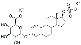 Structure of 1,3,5[10]-ESTRATRIENE-3,17BETA-DIOL 3-GLUCURONIDE 17-SULFATE DIPOTASSIUM SALT