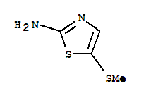 Structure of 2-Thiazolamine,5-(methylthio)-