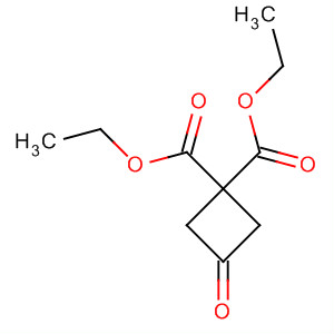 1,1-Cyclobutanedicarboxylic acid, 3-oxo-, diethyl ester结构式