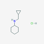 N-(cyclopropylmethyl)cyclohexanamine;hydrochloride结构式
