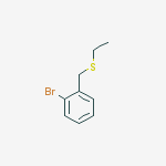 Structure of 1-bromo-2-(ethylsulfanylmethyl)benzene