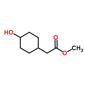Structure of methyl 2-(4-hydroxycyclohexyl)acetate