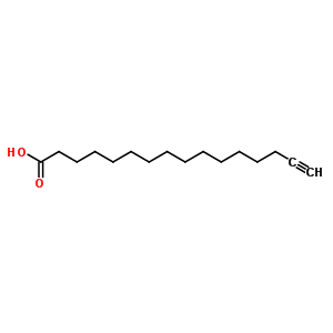 Structure of 15-hexadecynoic acid