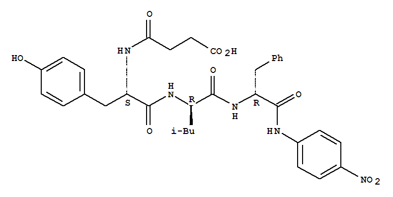 Structure of succinyl-tyrosyl-leucyl-phenylalanine-4-nitroanilide