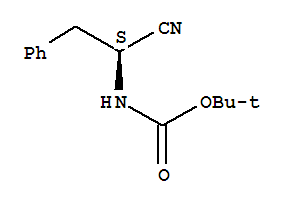 Structure of (S)-BOC-2-AMINO-3-PHENYL-PROPIONITRILE