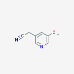 Structure of 3-PYRIDINEACETONITRILE,5-HYDROXY-