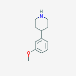4-(3-METHOXYPHENYL)PIPERIDINE结构式