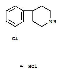 Structure of 4-(3-CHLOROPHENYL)PIPERIDINE HYDROCHLORIDE