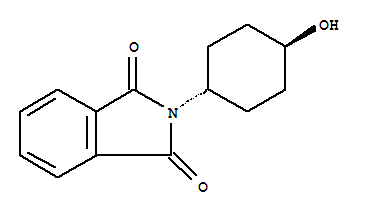 反式-N-(4-羟基环己基)酞酰亚胺结构式