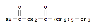 Structure of 1-PHENYL-2H,2H-PERFLUORONONANE-1,3-DIONE