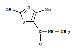 2,4-DIMETHYL-5-THIAZOLECARBOHYDRAZIDE结构式
