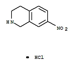 Structure of 7-NITRO-1,2,3,4-TETRAHYDRO-ISOQUINOLINE HYDROCHLORIDE