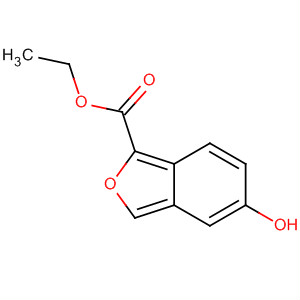 2-Benzofurancarboxylic acid, 5-hydroxy-, ethyl ester结构式