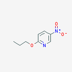 Structure of 5-nitro-2-propoxy-pyridine